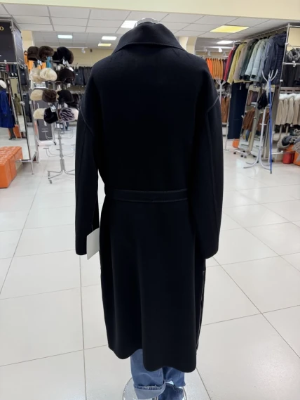 Пальто кашемировое женское 1058-120, черное, размер 44, артикул 92510-1
