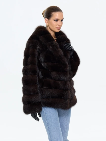 Женская шуба из меха куницы М561-630, натуральная, размер 50, артикул 64920-0