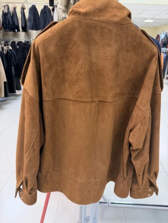 Замшевая женская куртка премиум класса 3101з-1